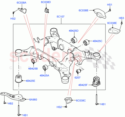 Part Diagram for Land Rover LR150966