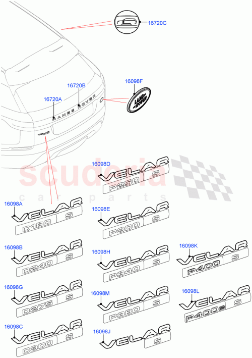 Part Diagram for Land Rover LR095755