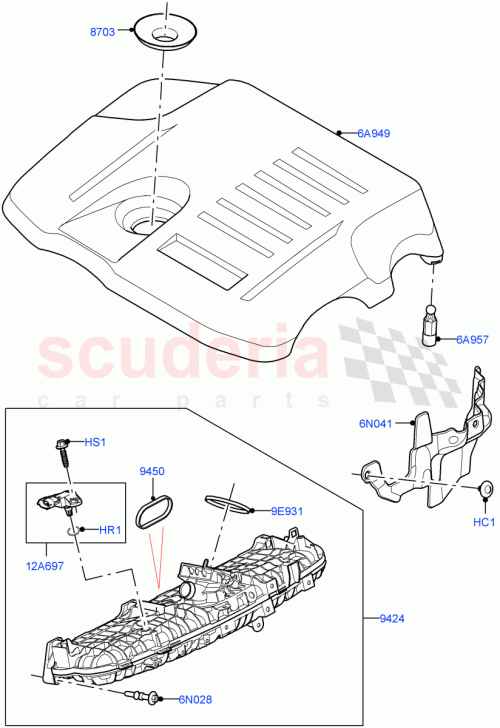 Part Diagram for Land Rover LR122989