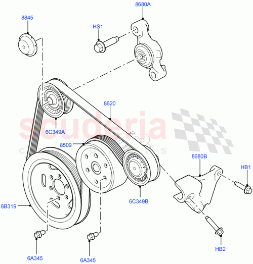 Part Diagram for Land Rover LR071036