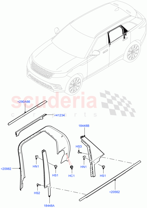 Part Diagram for Land Rover LR092597