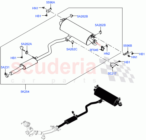 Part Diagram for Land Rover LR134974