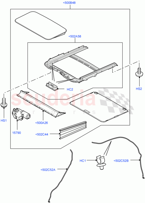 Part Diagram for Land Rover LR017174