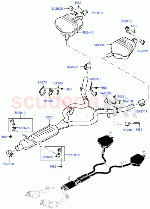 Part Diagram for Land Rover LR143213