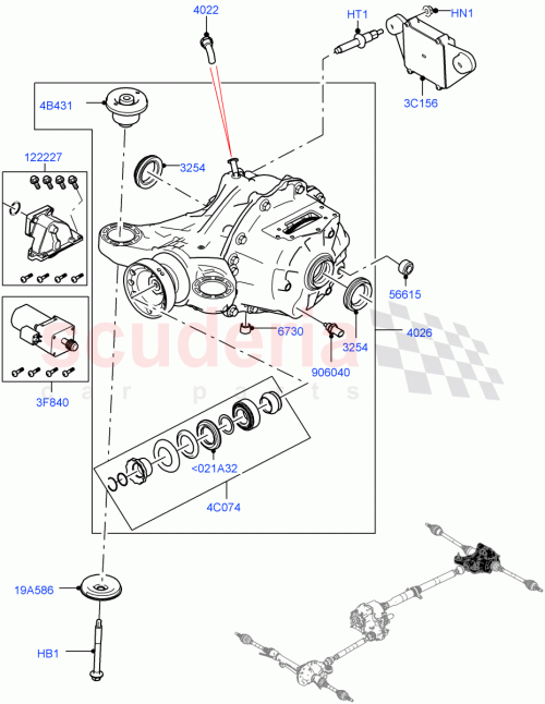 Part Diagram for Land Rover LR161871
