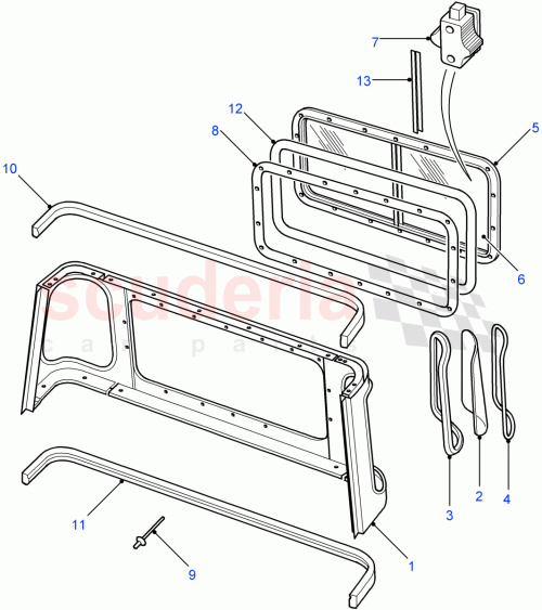 Part Diagram for Land Rover MWC7641