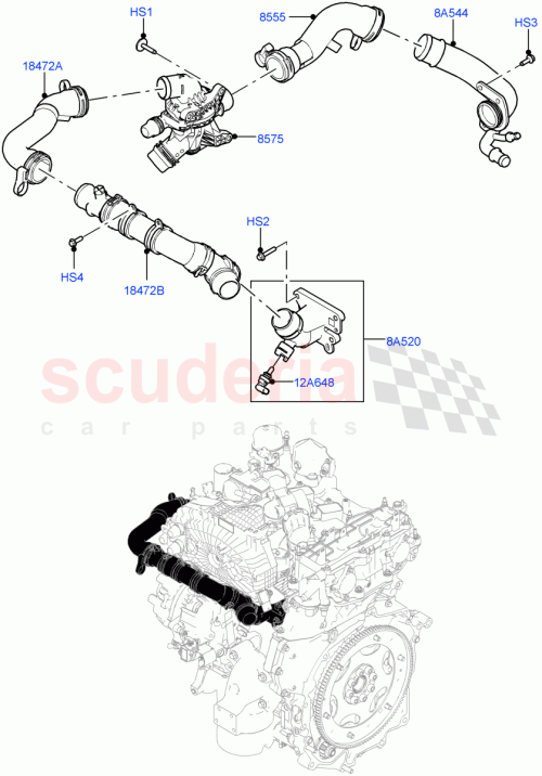 Part Diagram for Land Rover LR125387
