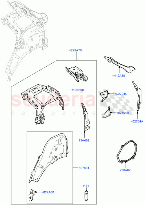Part Diagram for Land Rover LR155795