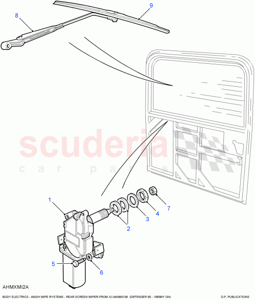 Part Diagram for Land Rover AMR3933