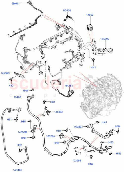 Part Diagram for Land Rover LR147021