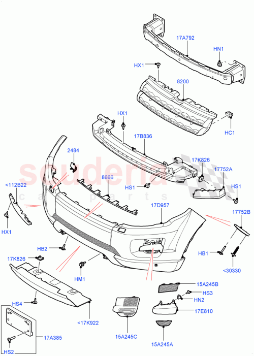 Part Diagram for Land Rover LR026545