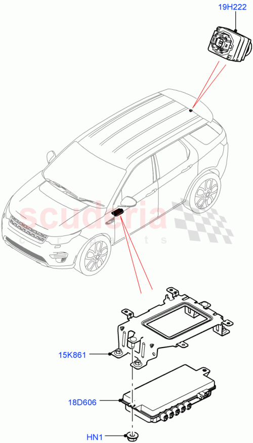Part Diagram for Land Rover LR092728