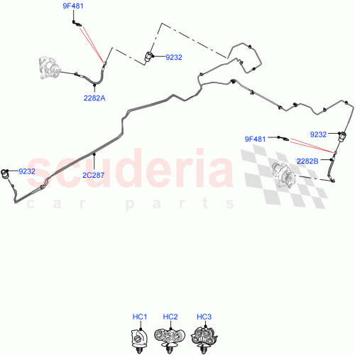 Part Diagram for Land Rover LR141697