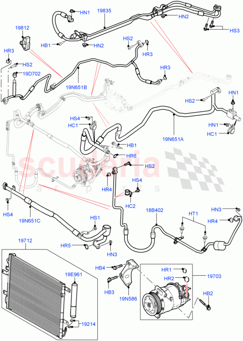 Part Diagram for Land Rover LR012505