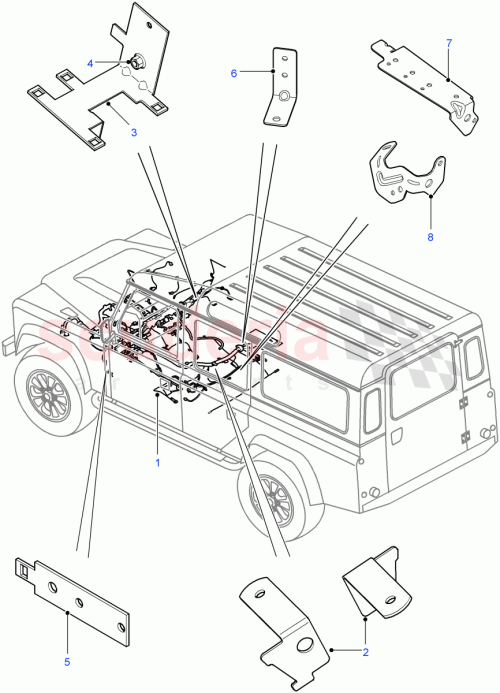 Part Diagram for Land Rover LR060108