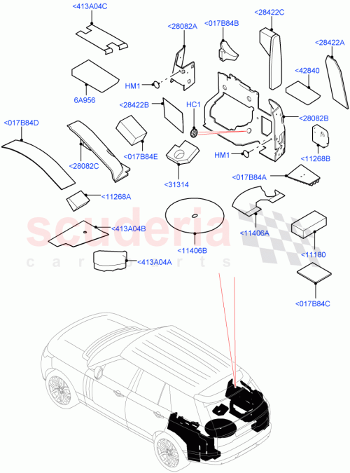 Part Diagram for Land Rover LR037818