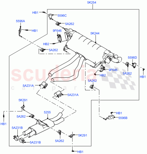Part Diagram for Land Rover LR154613
