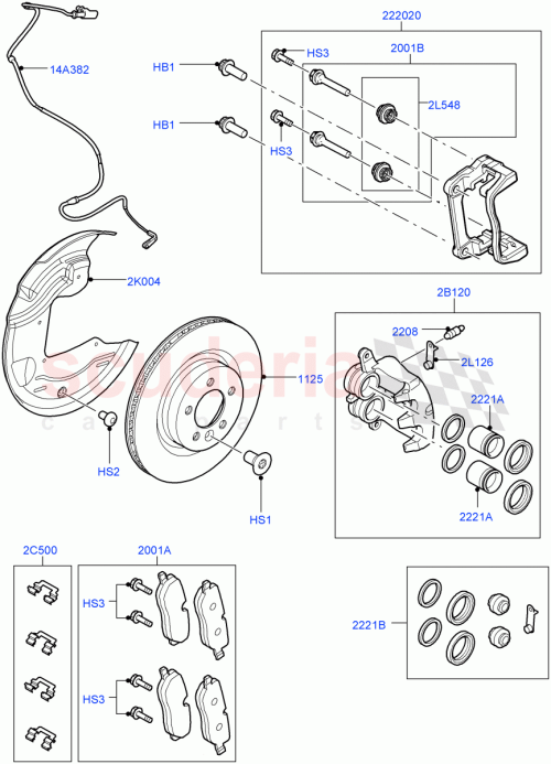 Part Diagram for Land Rover SEE500100