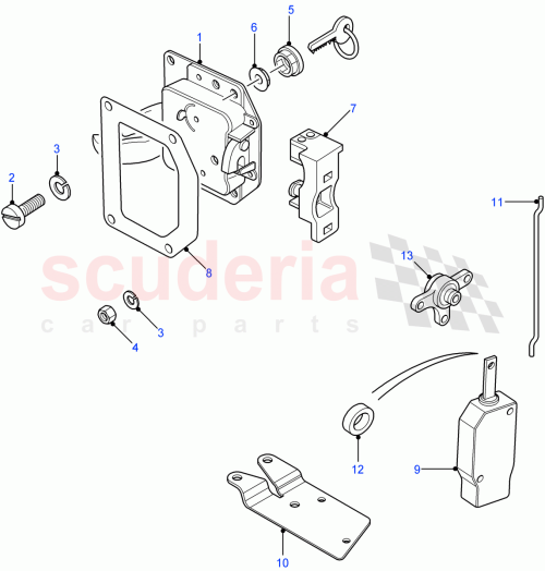 Part Diagram for Land Rover FQB500160