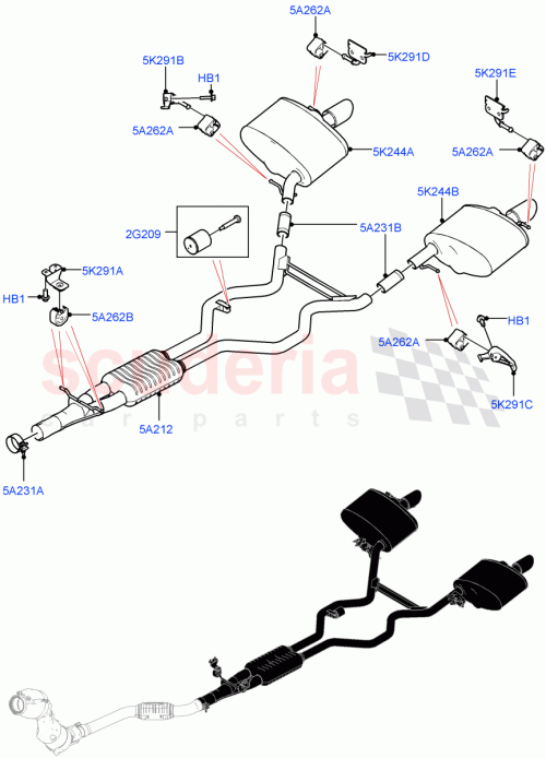 Part Diagram for Land Rover LR105219