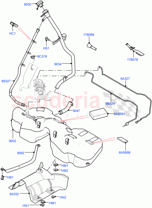 Part Diagram for Land Rover LR092962