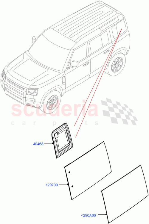 Part Diagram for Land Rover LR143040