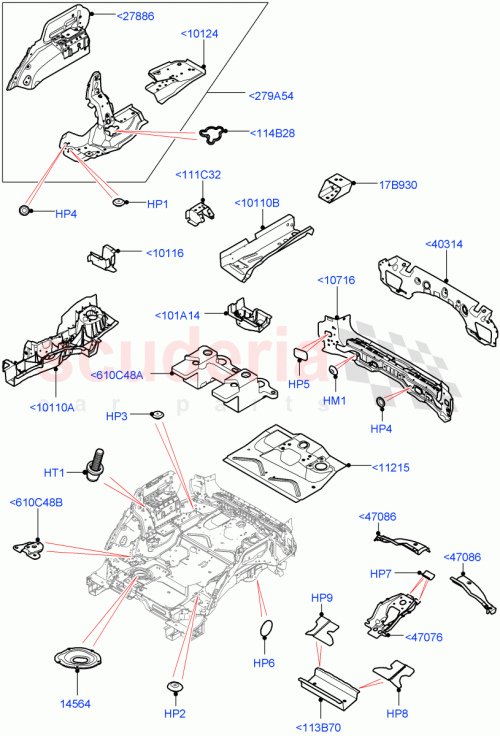 Part Diagram for Land Rover LR101560