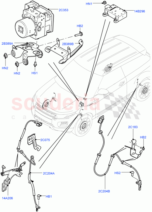 Part Diagram for Land Rover LR024198