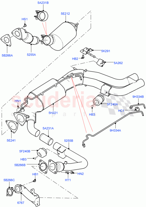 Part Diagram for Land Rover LR038564
