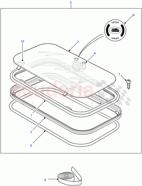 Part Diagram for Land Rover EEQ500030