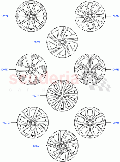 Part Diagram for Land Rover LR126107