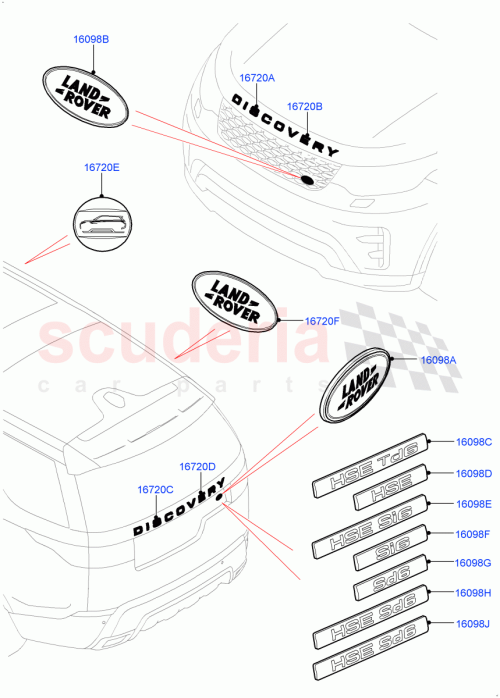 Part Diagram for Land Rover LR082801