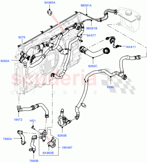 Part Diagram for Land Rover LR125550