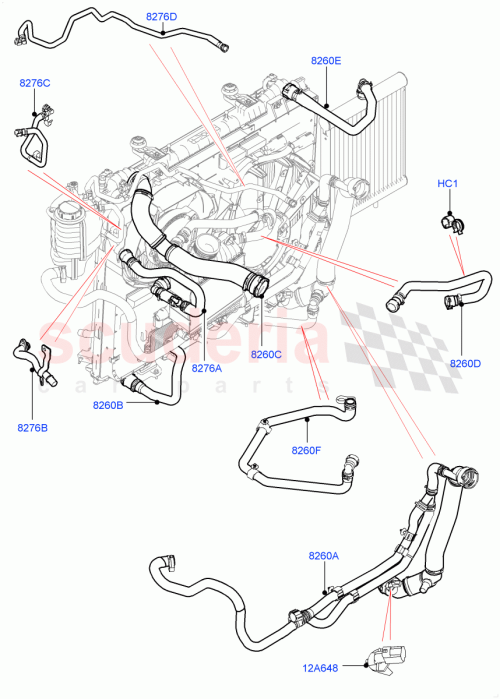 Part Diagram for Land Rover LR081661