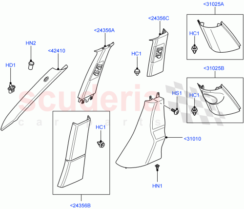 Part Diagram for Land Rover EYH000140