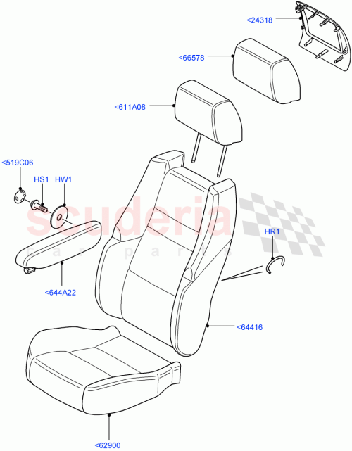 Part Diagram for Land Rover LR008668