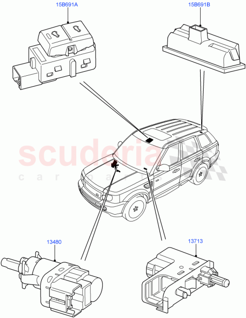 Part Diagram for Land Rover XKB500110