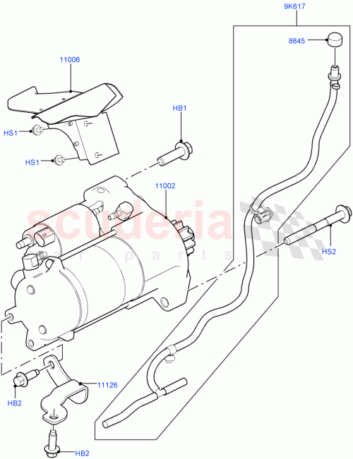Part Diagram for Land Rover LR111543
