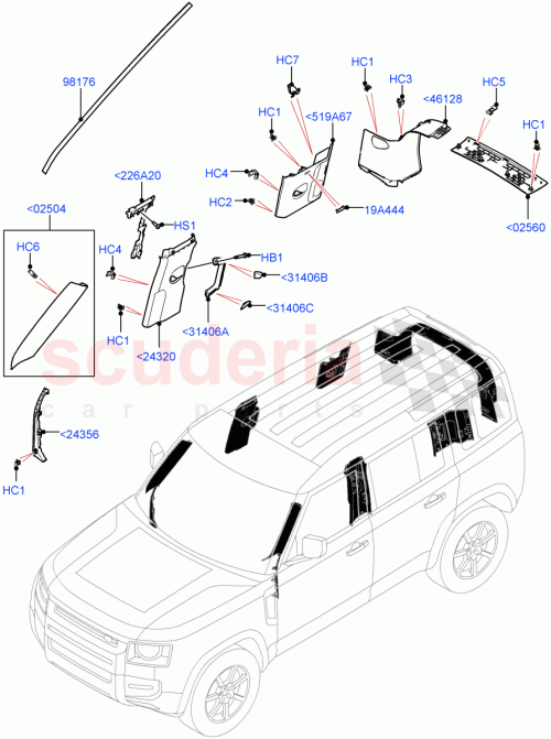Part Diagram for Land Rover LR082272