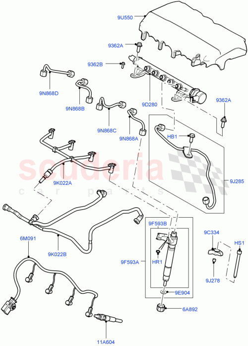 Part Diagram for Land Rover LR000296