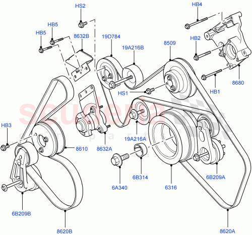 Part Diagram for Land Rover 4359078