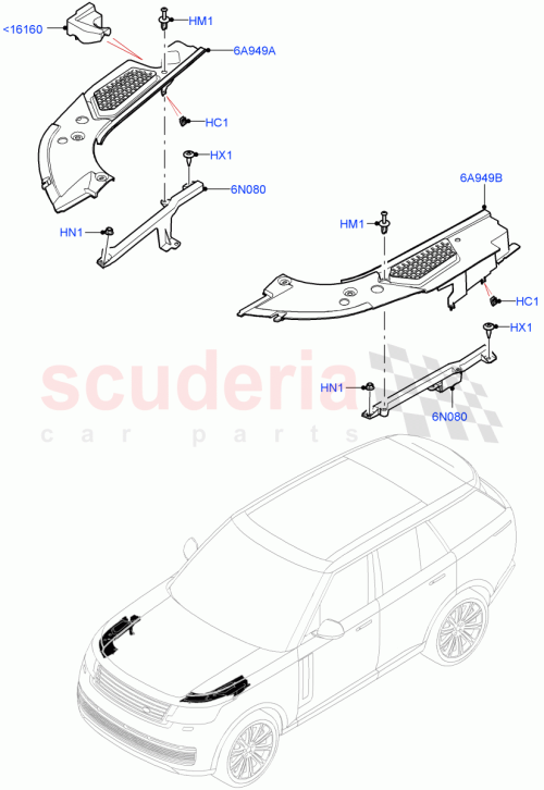 Part Diagram for Land Rover LR153832