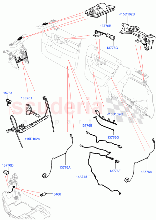 Part Diagram for Land Rover LR126650