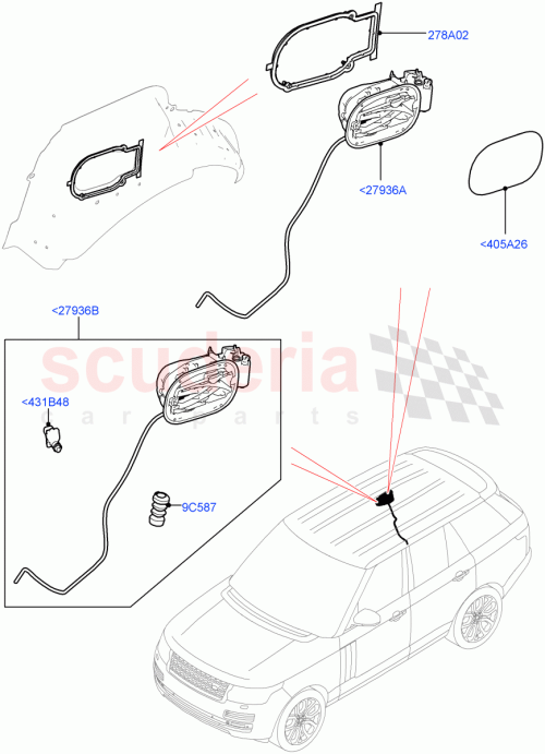 Part Diagram for Land Rover LR121914