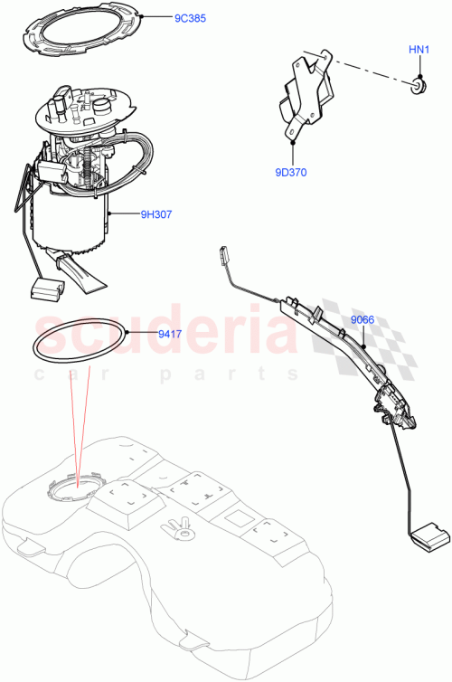 Part Diagram for Land Rover LR173804