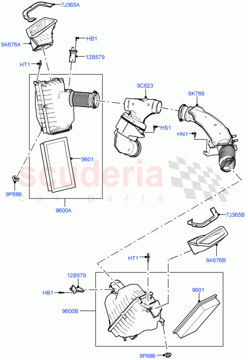 Part Diagram for Land Rover LR152130