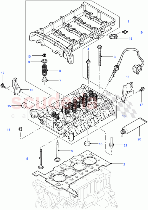 Part Diagram for Land Rover LR005747