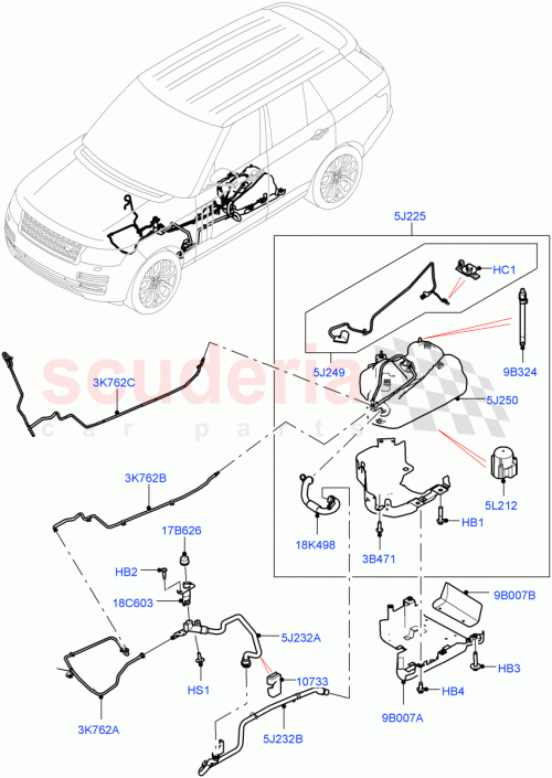 Part Diagram for Land Rover LR062383