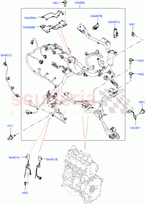 Part Diagram for Land Rover LR128801