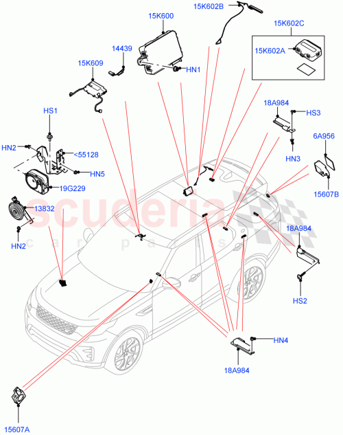 Part Diagram for Land Rover LR090583